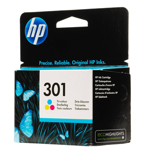 HP 301, trīs krāsu - Tintes kasetne printerim CH562EE#UUS