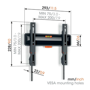 Vogels TVM 3203 Fixed TV Wall Mount, 19"-50'', черный - Настенное крепление