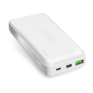 SBS Multi-port, 20 W, 20 000 mAh, balta - Portatīvais barošanas avots TTBB20000PD20W