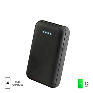 SBS Power Delivery 20W, 10000 mAh, melna - Portatīvais barošanas avots