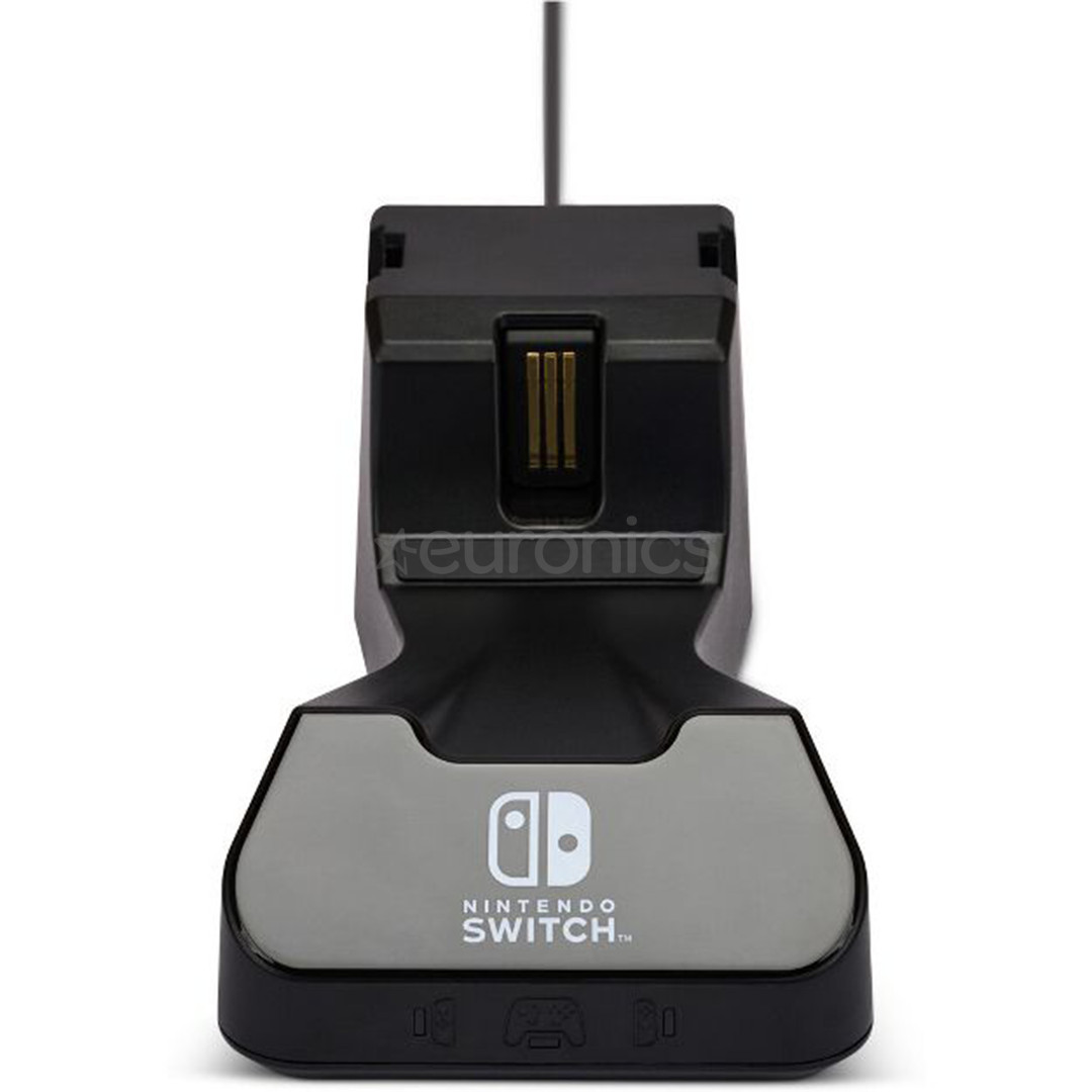 PowerA Nintendo Switch Controller Charging Base, melna - Lādēšanas stacija kontrolierim