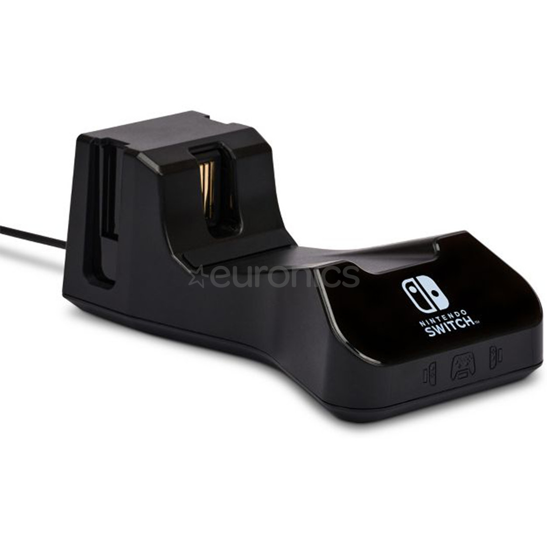 PowerA Nintendo Switch Controller Charging Base, melna - Lādēšanas stacija kontrolierim