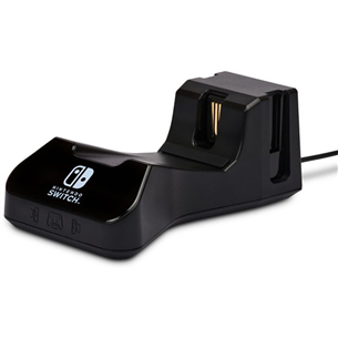PowerA Nintendo Switch Controller Charging Base, melna - Lādēšanas stacija kontrolierim