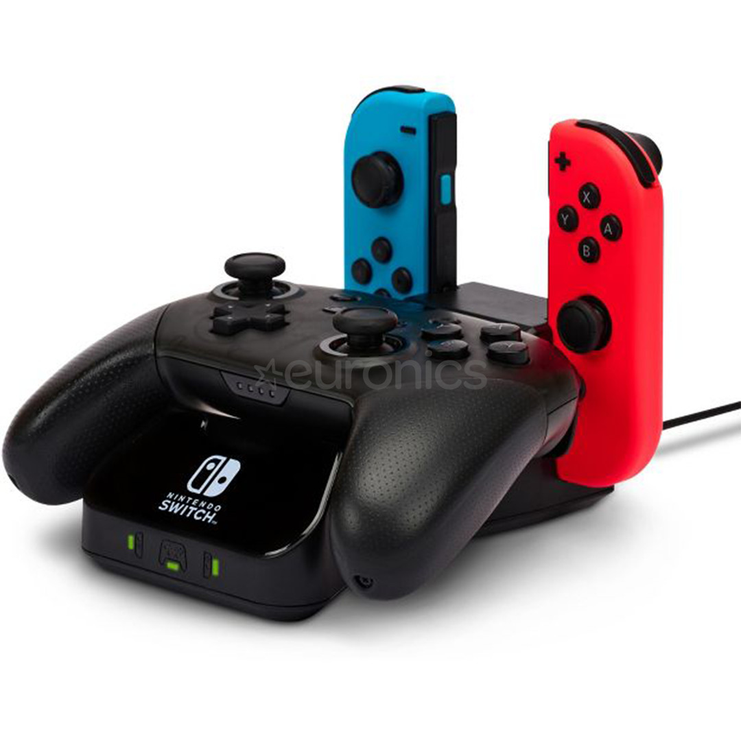 PowerA Nintendo Switch Controller Charging Base, melna - Lādēšanas stacija kontrolierim