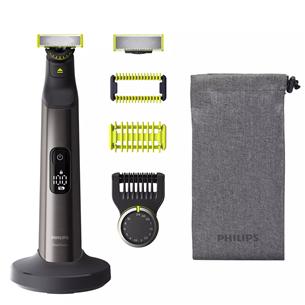 Philips OneBlade Pro seja + ķermenis, pelēka - Skuveklis/trimmeris QP6551/17