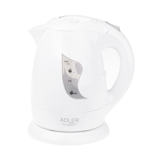 Adler, 850 Вт, 1 л, белый - Чайник AD08W
