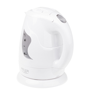 Adler, 850 W, 1 L, white - Kettle