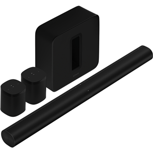 Sonos Arc + Sub + 2x One SL, black - Soundbar bundle ARCSUB2XONESLBLK