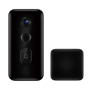 Xiaomi Smart Doorbell 3, 4 MP, WiFi, human detection, night vision, black - Smart doorbell with a camera