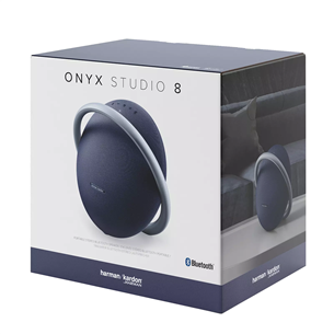 Harman Kardon Onyx Studio 8, zila - Portatīvais bezvadu skaļrunis