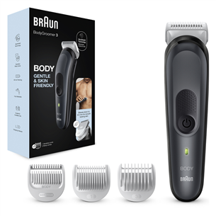 Braun Body groomer 3, melna/pelēka - Trimmeris ķermenim