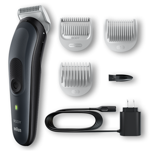 Braun Body groomer 3, melna/pelēka - Trimmeris ķermenim