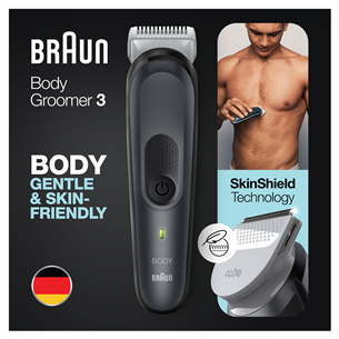 Braun Body groomer 3, melna/pelēka - Trimmeris ķermenim