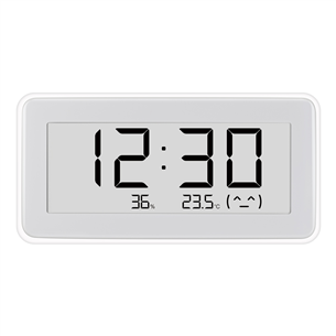 Xiaomi Mi Temperature and Humidity Monitor Clock, balta - Temperatūras un mitruma uzraugs