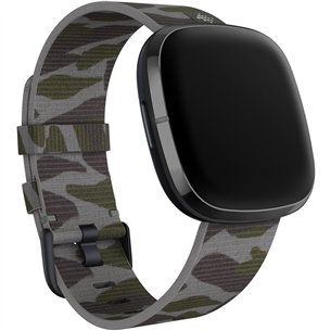 Fitbit Sense & Versa 3, Woven Band, Large, kamuflāža - Siksniņa pulkstenim FB174WBGNL