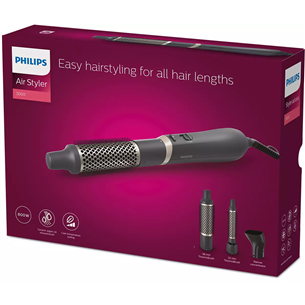 Philips 3000 Series, 800 Вт, серый - Фен-щетка