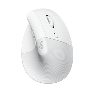 Logitech Lift Vertical Ergonomic for Mac, balta - Bezvadu datorpele