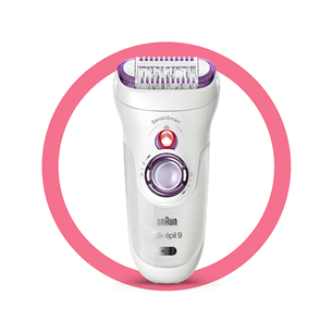 Braun Silk-epil 9 SensoSmart, white/purple - Epilator