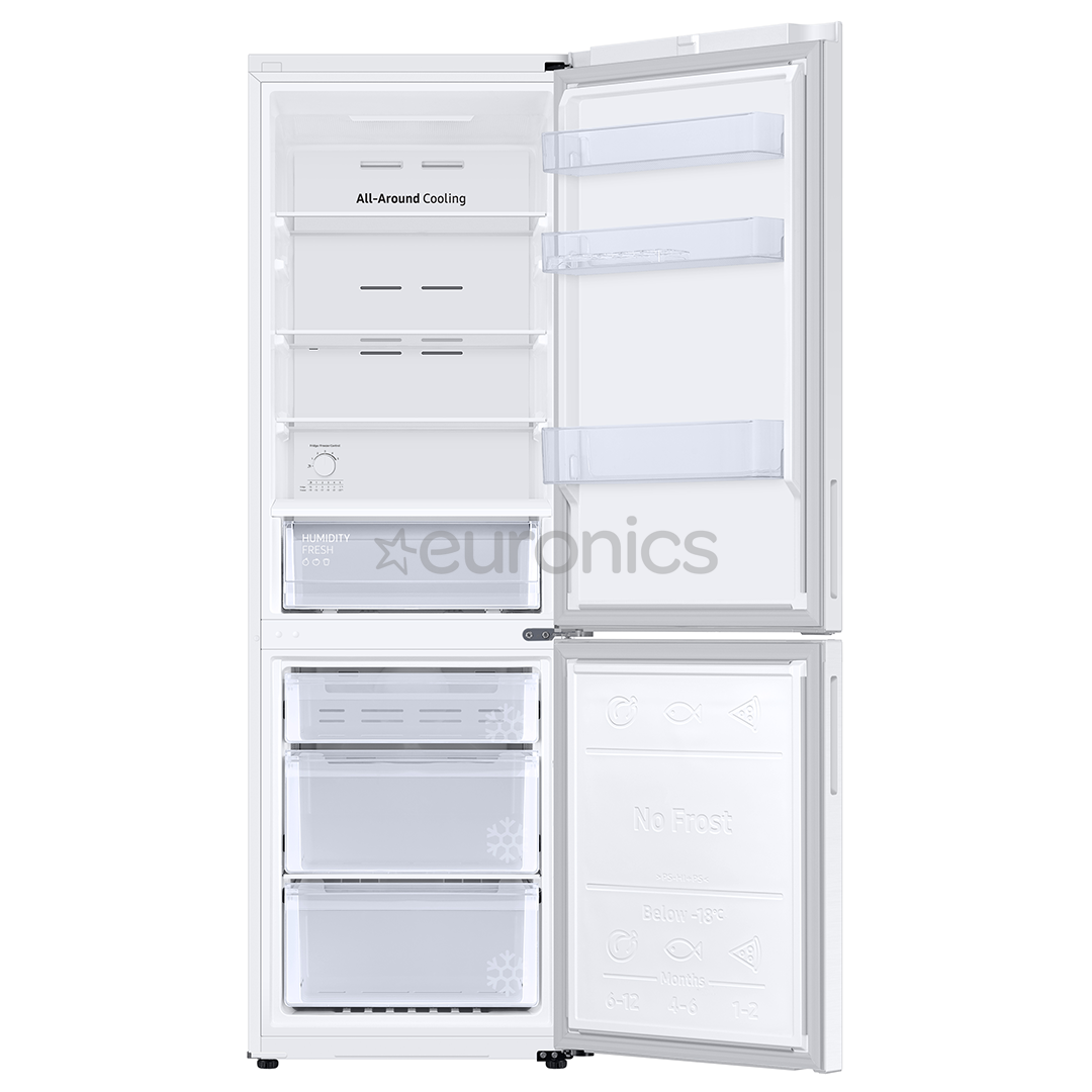 Samsung RB7300T, NoFrost, augstums 185 cm, 344 L, balta - Ledusskapis