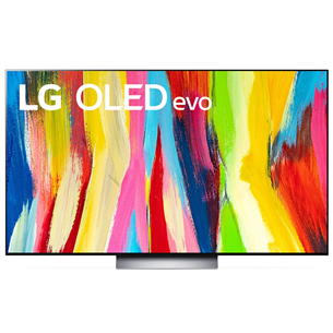 LG OLED65C21LA, OLED evo 4K, 65", centra statīvs, pelēka - Televizors