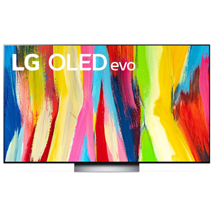 LG OLED C2, 65'', 4K UHD, OLED evo, центральная подставка, серый - Телевизор