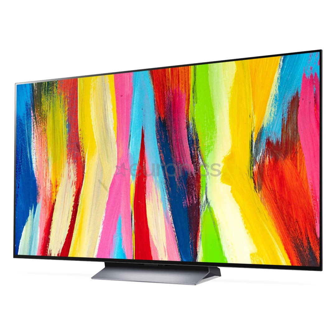 LG OLED65C21LA, OLED evo 4K, 65", centra statīvs, pelēka - Televizors