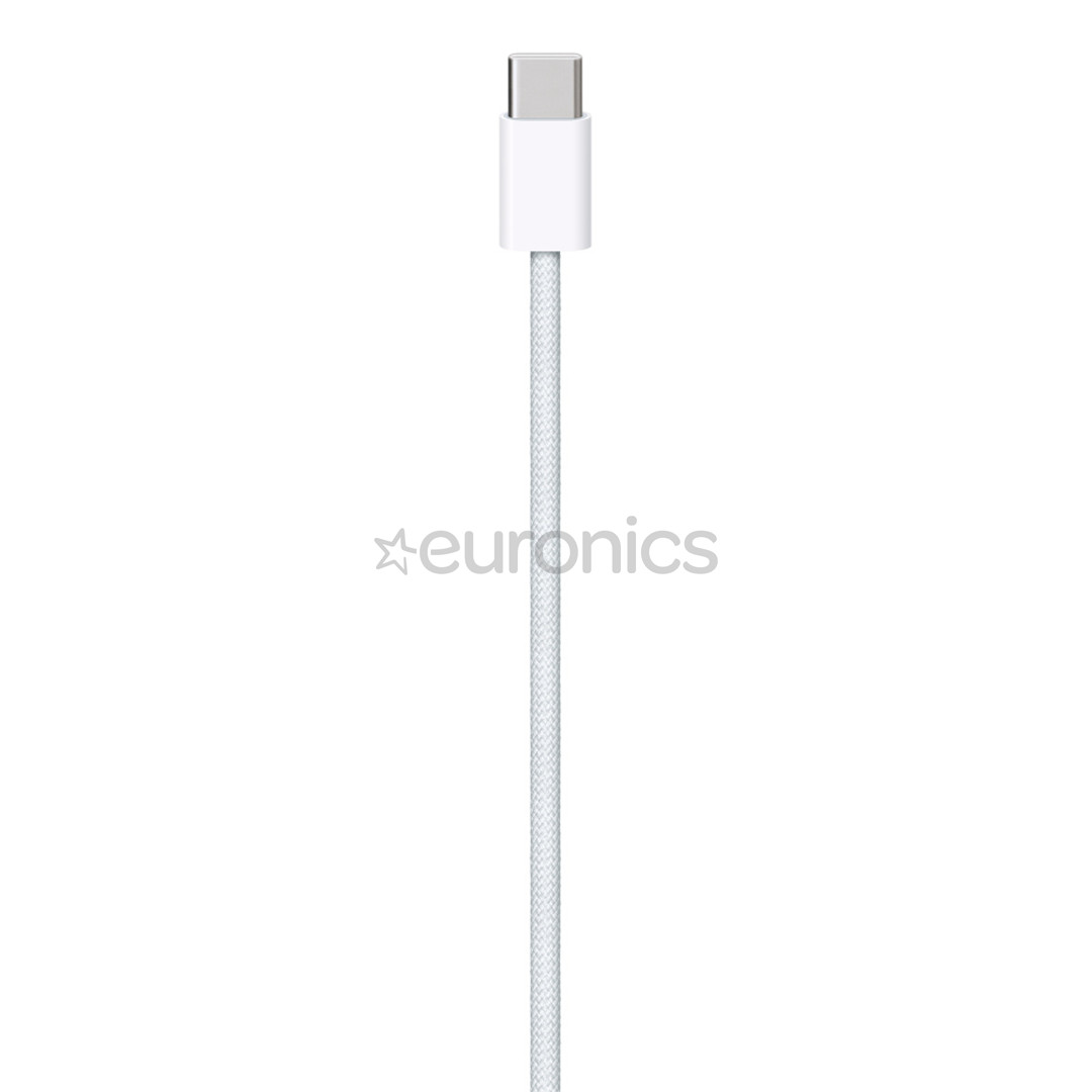 Apple USB-C Woven Charge Cable, 1 м, белый - Кабель