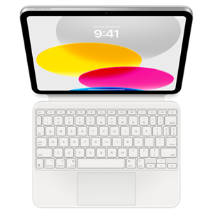 Apple Magic Keyboard Folio for iPad 10, ENG, balta - Klaviatūra/apvalks MQDP3Z/A