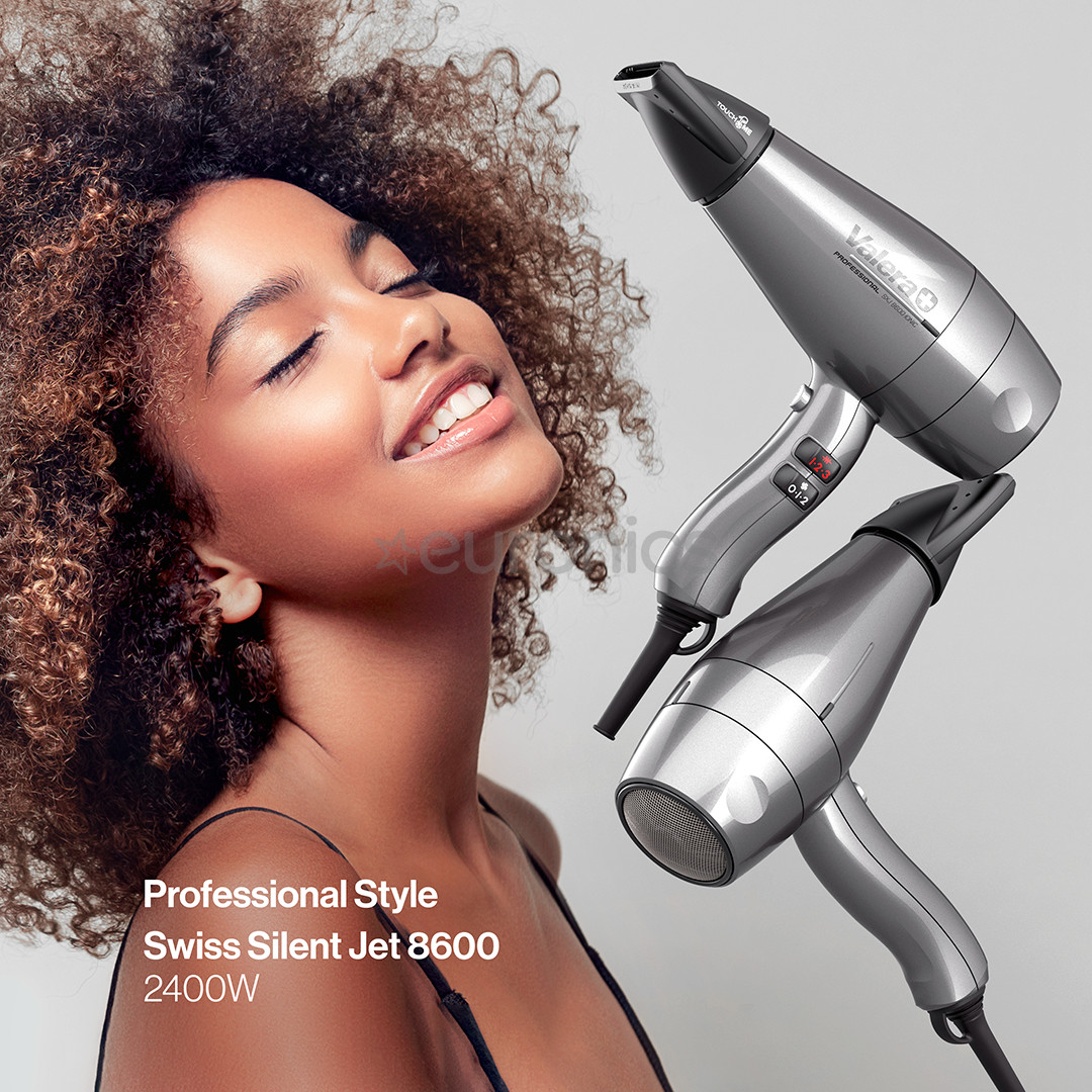 Valera Swiss Silent Jet 8600 Ionic, 2400 W, pelēka - Matu fēns