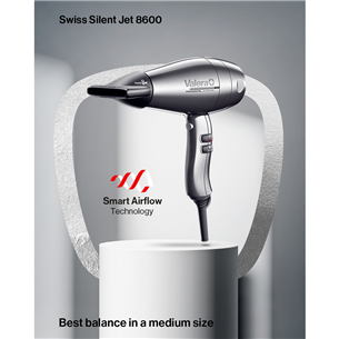 Valera Swiss Silent Jet 8600 Ionic, 2400 W, pelēka - Matu fēns