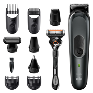 Braun, 10-in-one, black - Multi grooming kit MGK7321