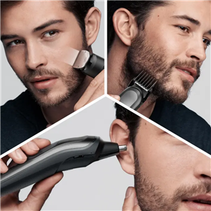 Braun, 10-in-one, black - Multi grooming kit