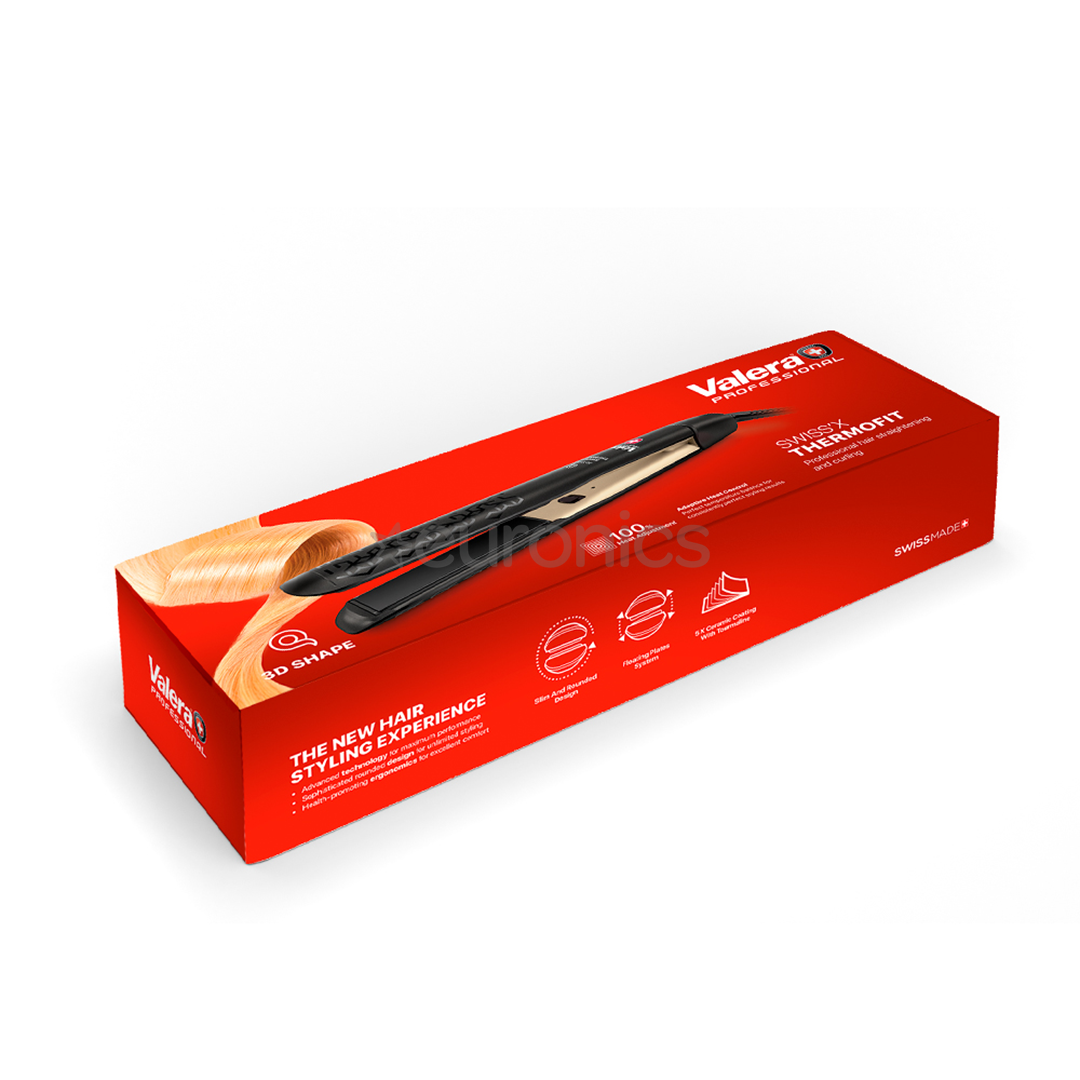 Valera Swiss'x ThermoFit, 230°C, melna - Matu taisnotājs