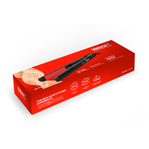 Valera Swiss'X Frise, 230°C, black/red - Hair crimper