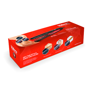 Valera Swiss'x PulseCare, 120-230 °C, red/black - Hair straightener