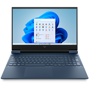 HP Victus 16-e1002ny, 16.1'', Ryzen 5, 8 GB, 512 GB, RTX3050 Ti, W11H, zila - Portatīvais dators 711W3EA#B1R