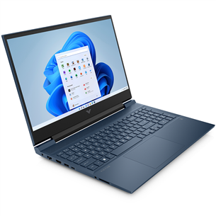 HP Victus 16-e1002ny, 16.1'', Ryzen 5, 8 GB, 512 GB, RTX3050 Ti, W11H, blue - Notebook