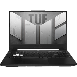 ASUS TUF Dash F15, 15,6", FHD, 300 Гц, i5, 8 ГБ, 512 ГБ, RTX 3050, черный - Ноутбук