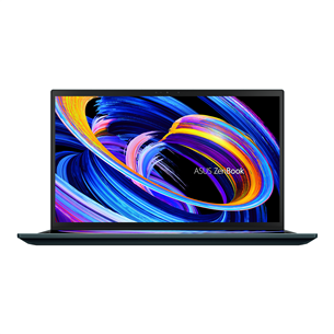 Asus ZenBook Pro Duo 15, 15,6", UHD, OLED, i7, 32 ГБ, 1 ТБ, RTX 3060, ENG, сенсорный, синий - Ноутбук