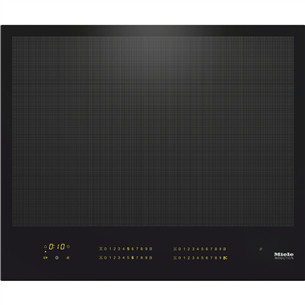 Miele, frameless, width 62 cm, black - Built-in Induction Hob KM7667FL