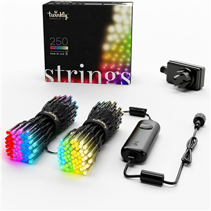 Twinkly Special Edition 250 RGB+W LED String (Gen II), IP44 - Viedās ziemassvētku gaismas