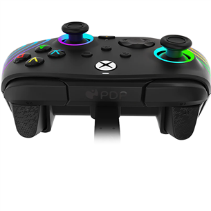 PDP, Xbox Series X|S & PC, Black Afterglow Wave Wired Controller - Gamepad
