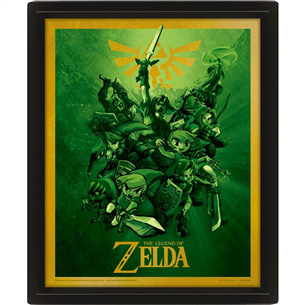 Pyramid International Framed 3D Effect Poster Legend of Zelda Link - Poster