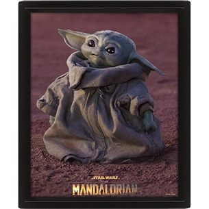 Pyramid International Framed 3D Effect Poster The Mandalorian Grogu - Постер 5056480310875