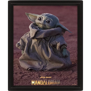 Pyramid International Framed 3D Effect Poster The Mandalorian Grogu - Постер