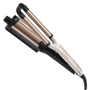 Remington PROluxe Adjustable Waver, līdz 210 °C, melna/balta/zelta - Matu veidotājs