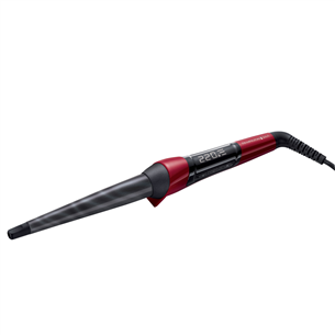 Remington Silk, diameter 13-25 mm, red/black - Conical curling wand