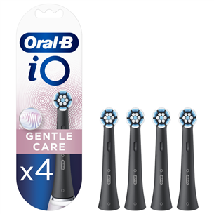 Braun Oral-B iO Gentle Care Black, 4 gab. - Uzgaļi elektriskajai zobu birstei