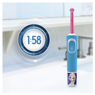 Braun Oral-B Frozen II, ceļojumu futrālis, zila - Elektriskā zobu birste