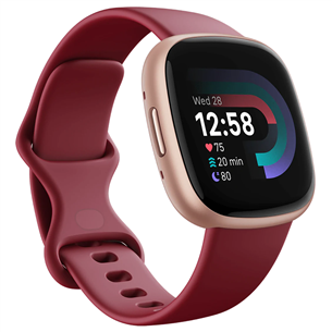 Fitbit Versa 4, темно-красный/медный - Смарт-часы FB523RGRD